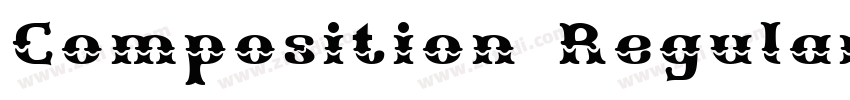 Composition Regular字体转换